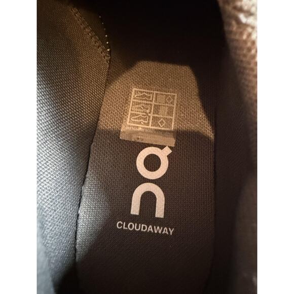 On Running Cloudaway Shoes Womens Size 7.5 Gray Tan Slip On Hiking 49.98406 - Picture 9 of 12